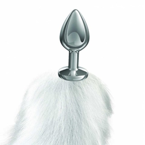 Anal Plug Diamond Galaxy Purple – z futrzanym fioletowo-białym ogonem Anal Plug Diamond Galaxy Purple – z futrzanym fioletowo-białym ogonem