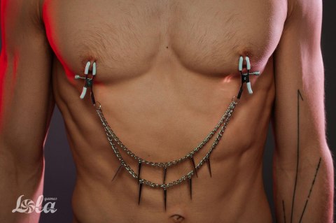 Clamps Party Hard Spiky – kolczaste opaski na sutki Clamps Party Hard Spiky – kolczaste opaski na sutki