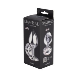 Enlarged Anal Plug Diamond Clear Sparkle XL – Duży korek analny z kryształem