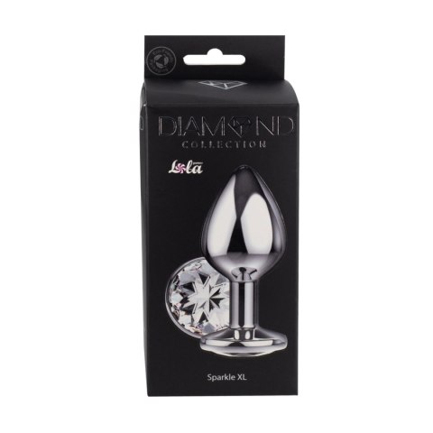 Enlarged Anal Plug Diamond Clear Sparkle XL – Duży korek analny z kryształem Enlarged Anal Plug Diamond Clear Sparkle XL – Duży korek analny z kryształem