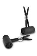 Fetish Fantasy Series Limited Edition – Vibrating Silicone Nipple Lassos Black