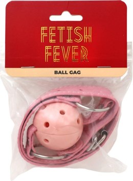 Fetish Fever Ball Gag Pink – Różowy knebel w kształcie kuli