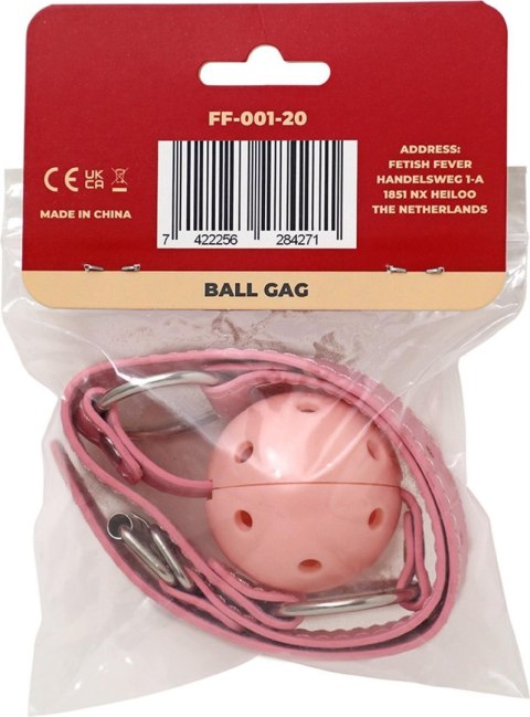 Fetish Fever Ball Gag Pink – Różowy knebel w kształcie kuli Fetish Fever Ball Gag Pink – Różowy knebel w kształcie kuli