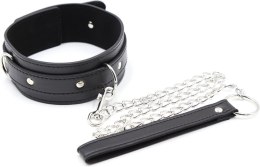 Fetish Fever Collar with Leash Black – Czarna obroża ze smyczą