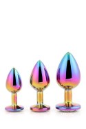 Gleaming Love Multicolour Plug Set – Zestaw 3 korków analnych z kryształami Gleaming Love Multicolour Plug Set – Zestaw 3 korków analnych z kryształami
