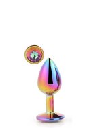 Gleaming Love Multicolour Plug Small – Mały korek analny z kryształem Gleaming Love Multicolour Plug Small – Mały korek analny z kryształem