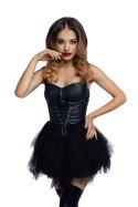 Glossy Elisia, dress, wetlook, black, XL