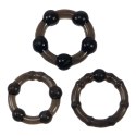 Me You Us Easy Squeeze Cock Ring Set Black Me You Us Easy Squeeze Cock Ring Set Black