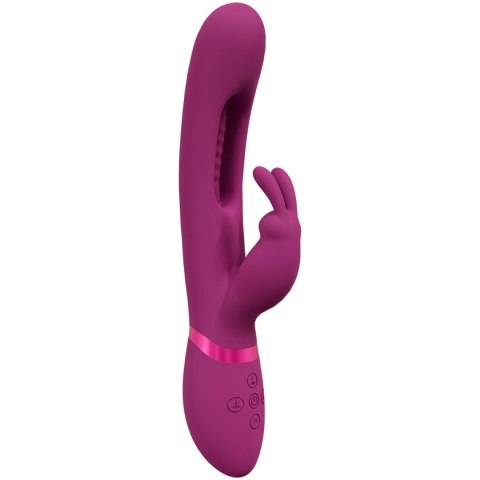 Mika – Triple Rabbit with G-Spot Flapping – Pink | Wibrator króliczek VIVE057 Mika – Triple Rabbit with G-Spot Flapping – Pink | Wibrator króliczek VIVE057