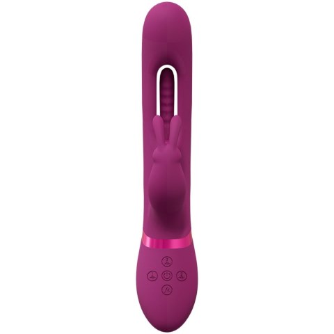 Mika – Triple Rabbit with G-Spot Flapping – Pink | Wibrator króliczek VIVE057 Mika – Triple Rabbit with G-Spot Flapping – Pink | Wibrator króliczek VIVE057