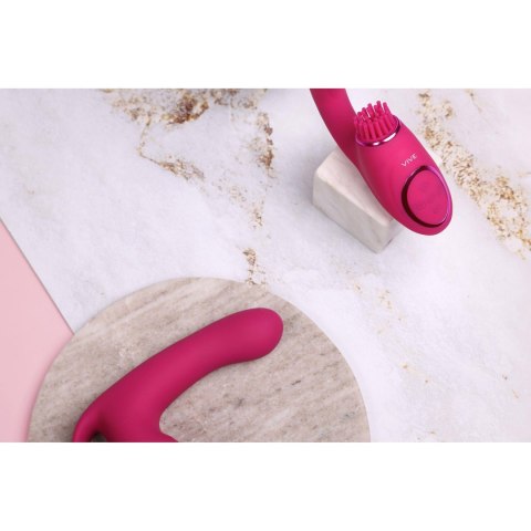 Riko – Triple Action Thumper with Pulse Wave & Finger Motion – Pink | VIVE Riko – Triple Action Thumper with Pulse Wave & Finger Motion – Pink | VIVE