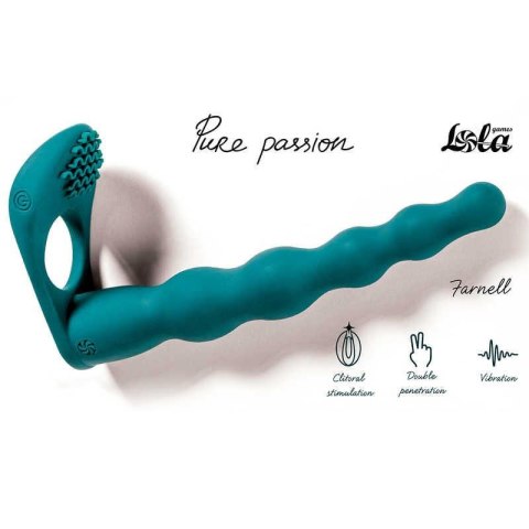 Strap-on Pure Passion Farnell Green – nasadka z podwójną penetracją Strap-on Pure Passion Farnell Green – nasadka z podwójną penetracją