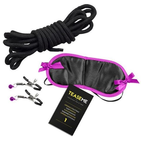 XXXME TEASEME – Gra erotyczna dla par z akcesoriami (maską, liną, zaciskami) XXXME TEASEME – Gra erotyczna dla par z akcesoriami (maską, liną, zaciskami)