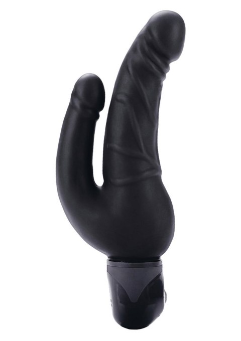 Bendie Stud Over & Under Black – Podwójny wibrator pochwa + anal, 3 tryby