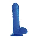FALLO JELLY REAL RAPTURE BLUE 10" – Realistyczne duże dildo z przyssawką