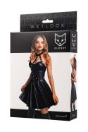Glossy Marisa, dress, wetlook, black, M