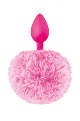 PINK POMPOM ANAL PLUG – Silikonowa wtyczka analna z różowym futerkiem