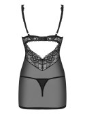 Bielizna- 867-CHE-1 koszulka i stringi S/M