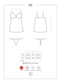 Bielizna- 875-CHE-1 koszulka i stringi L/XL