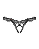 Bielizna-Bravelle stringi otwarte czarne L/XL