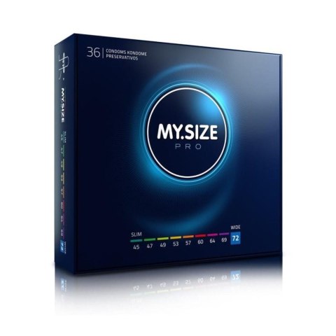 MY.SIZEON™ PRO 72 XL – Prezerwatywy dla wymagających (36 szt.) Duży rozmiar. Cienka struktura. Maksymalna swoboda. MY.SIZEON™ PRO 72 XL – Prezerwatywy dla wymagających (36 szt.) Duży rozmiar. Cienka struktura. Maksymalna swoboda.