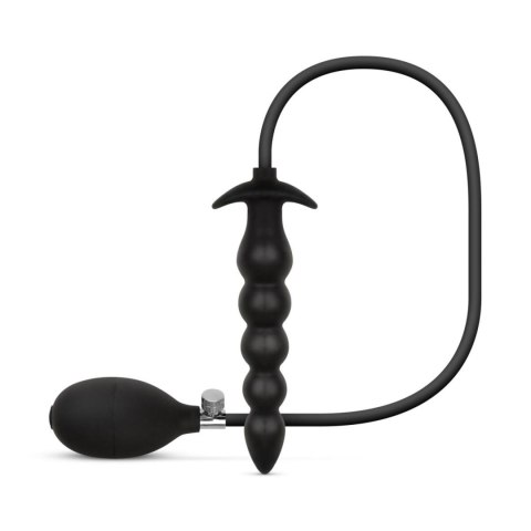 Anal Collection Inflatable Anal Plug 20 cm Black – Pompowany korek analny kulkowy