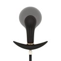Anal Collection Inflatable Butt Plug 8 cm Black – Pompowany korek analny ze stalową kulką