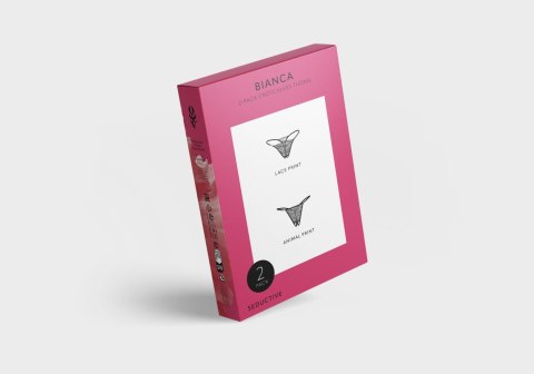 Bianca 2-pak stringi otwarte S/M Bianca 2-pak stringi otwarte S/M