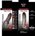 Big Tom Black – Przedłużacz penisa XXL 11,5 cm z paskiem kulowym