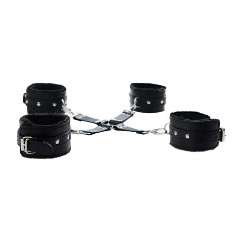 Black hogtie with comfy wrist and ankle cuffs Black hogtie with comfy wrist and ankle cuffs