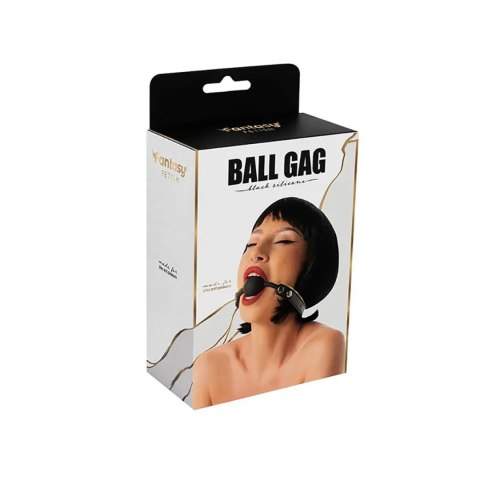 Black silicone ball gag with adjustable straps Black silicone ball gag with adjustable straps