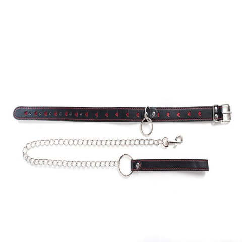 Collar with detachable leash Collar with detachable leash