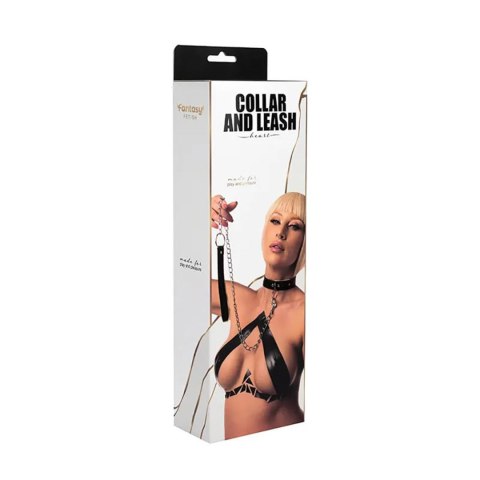 Collar with detachable leash Collar with detachable leash