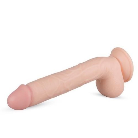 Elvin XL – Realistyczne dildo z przyssawką i moszną, 27,5 cm Elvin XL – Realistyczne dildo z przyssawką i moszną, 27,5 cm