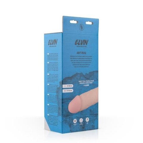 Elvin XL – Realistyczne dildo z przyssawką i moszną, 27,5 cm Elvin XL – Realistyczne dildo z przyssawką i moszną, 27,5 cm