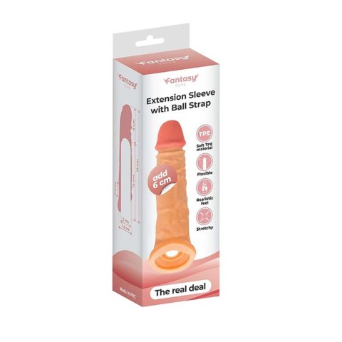 Extension sleeve with a ball strap - 21cm Extension sleeve with a ball strap - 21cm