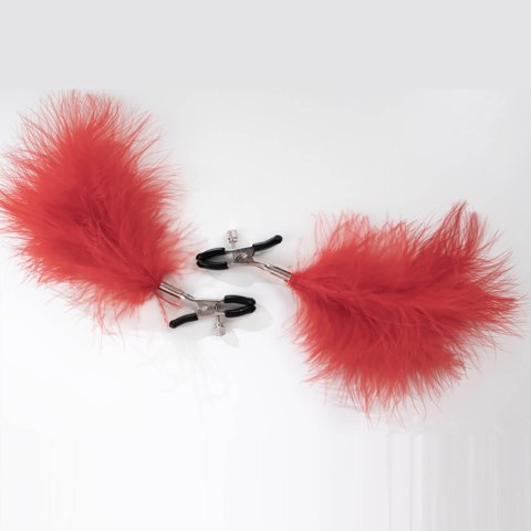 Feather nipple clamps with adjustable
pressure, and soft comfortable pads Feather nipple clamps with adjustable
pressure, and soft comfortable pads