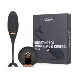 Luxurious Vibrating Egg Black – Wibrujące jajeczko z pilotem, 12 trybów
