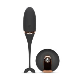 Luxurious Vibrating Egg Black – Wibrujące jajeczko z pilotem, 12 trybów