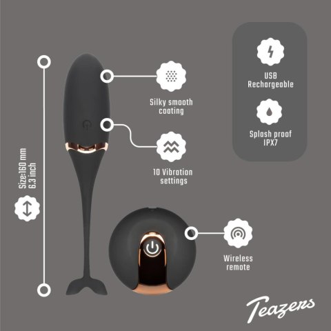 Luxurious Vibrating Egg Black – Wibrujące jajeczko z pilotem, 12 trybów Luxurious Vibrating Egg Black – Wibrujące jajeczko z pilotem, 12 trybów