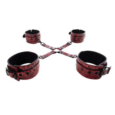 Luxury hogtie with wrist and ankle cuffs Luxury hogtie with wrist and ankle cuffs