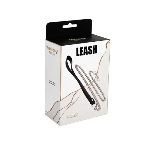 Metal and leather chain leash Metal and leather chain leash