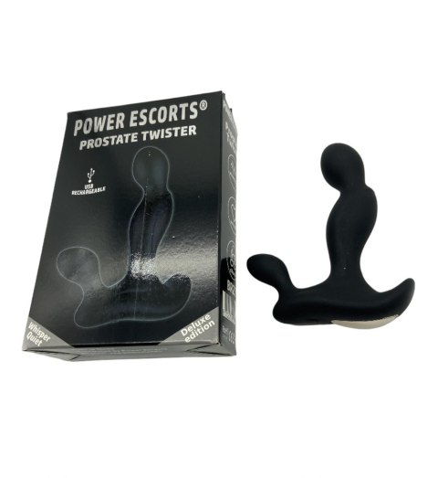 Prostate Twister – Masażer prostaty ładowany USB (Black, Power Escorts) Prostate Twister – Masażer prostaty ładowany USB (Black, Power Escorts)