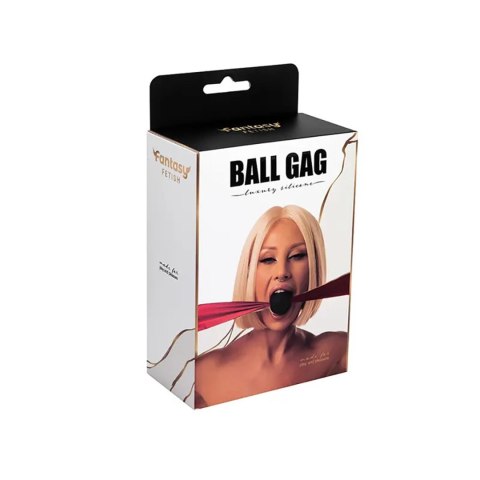 Silicone ball gag with satin straps. Silicone ball gag with satin straps.