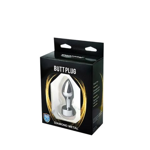 Silver Butt Plug with Red Diamond Silver Butt Plug with Red Diamond