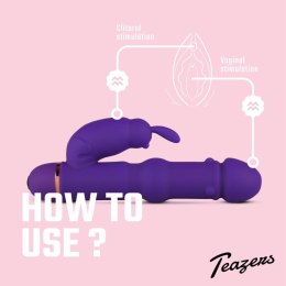 Teazers – Fioletowy wibrator króliczek, 20 trybów
