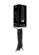 Black Whip with Realistic Silicone Dildo - Black Black Whip with Realistic Silicone Dildo - Black