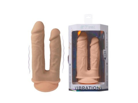 Wibrujące Dildo do Podwójnej Penetracji z Pilotem i Przyssawką Wibrujące Dildo do Podwójnej Penetracji z Pilotem i Przyssawką