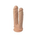 Wibrujące Dildo do Podwójnej Penetracji z Pilotem i Przyssawką