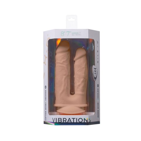 Wibrujące Dildo do Podwójnej Penetracji z Pilotem i Przyssawką Wibrujące Dildo do Podwójnej Penetracji z Pilotem i Przyssawką